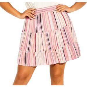 City Chic Skirt Trendy Takamaka stripe plus size S 16